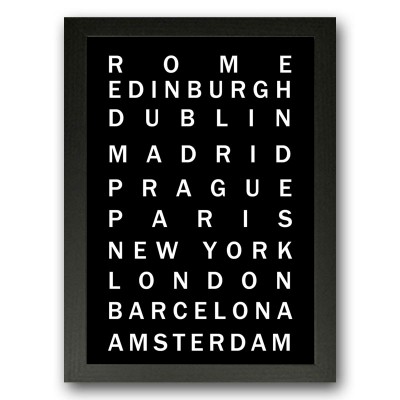 My Visited Places Typography