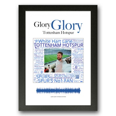 Personalised Tottenham Hotspur Gift Word Art Print